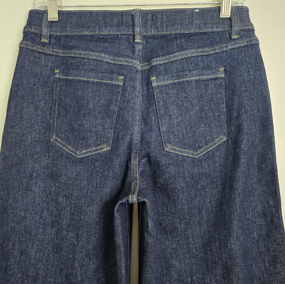 SPANXshape™ Everywhere Dark Blue Wide Leg Jeans, Size MP ~ NWT - Picture 11 of 16